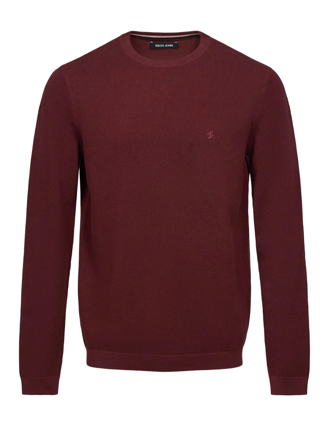 Jersey Punto Waffle Salsa Jeans Granate | Bicos de Fío