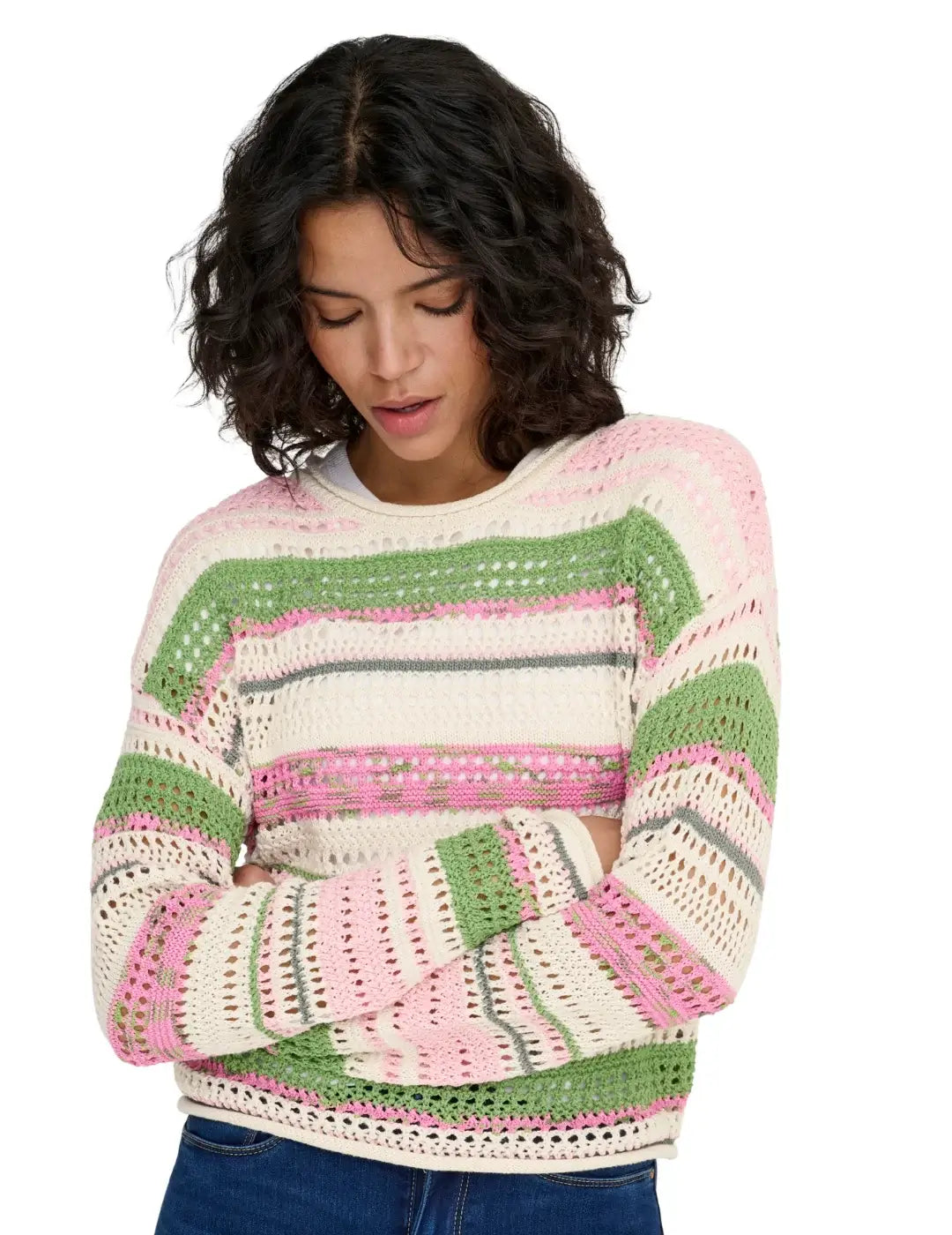 Jersey Rayas ONLY Amelie Rosa | Bicos de Fío