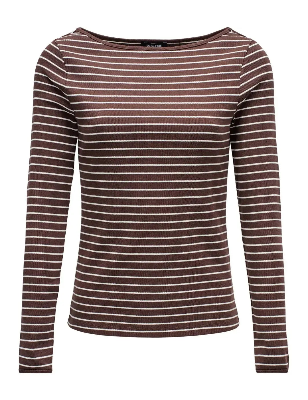 Jersey Rayas Salsa Jeans Marrón Chocolate | Bicos de Fío