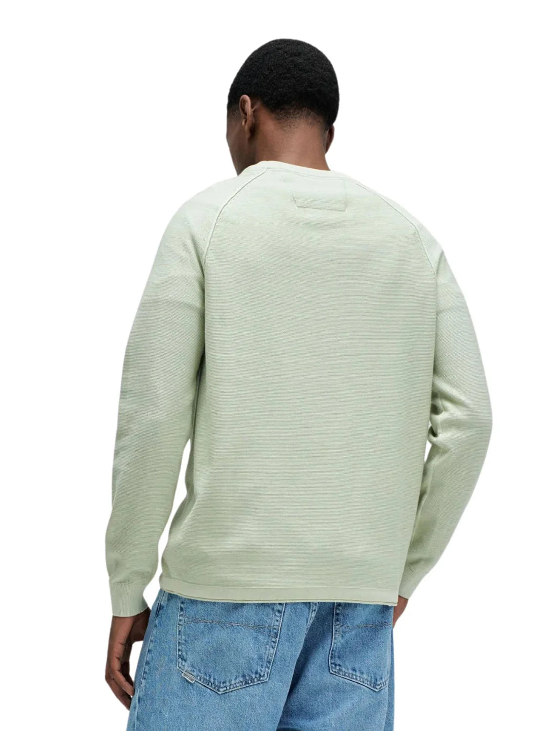 Jersey Salsa Jeans Texturizado Verde Claro | Bicos de Fío
