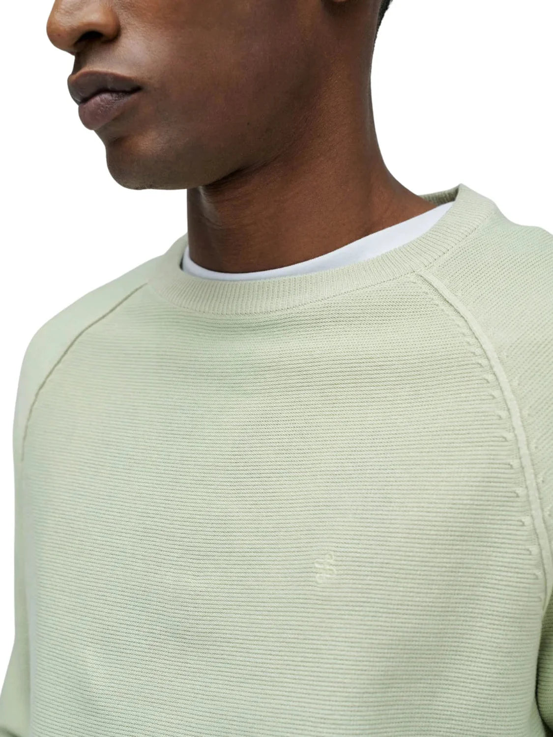 Jersey Salsa Jeans Texturizado Verde Claro | Bicos de Fío