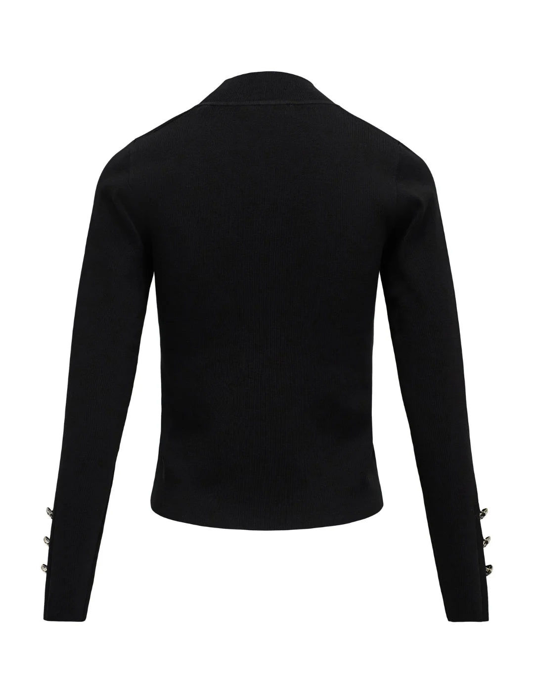 Jersey Turtleneck Botones Salsa Jeans Negro | Bicos de Fío