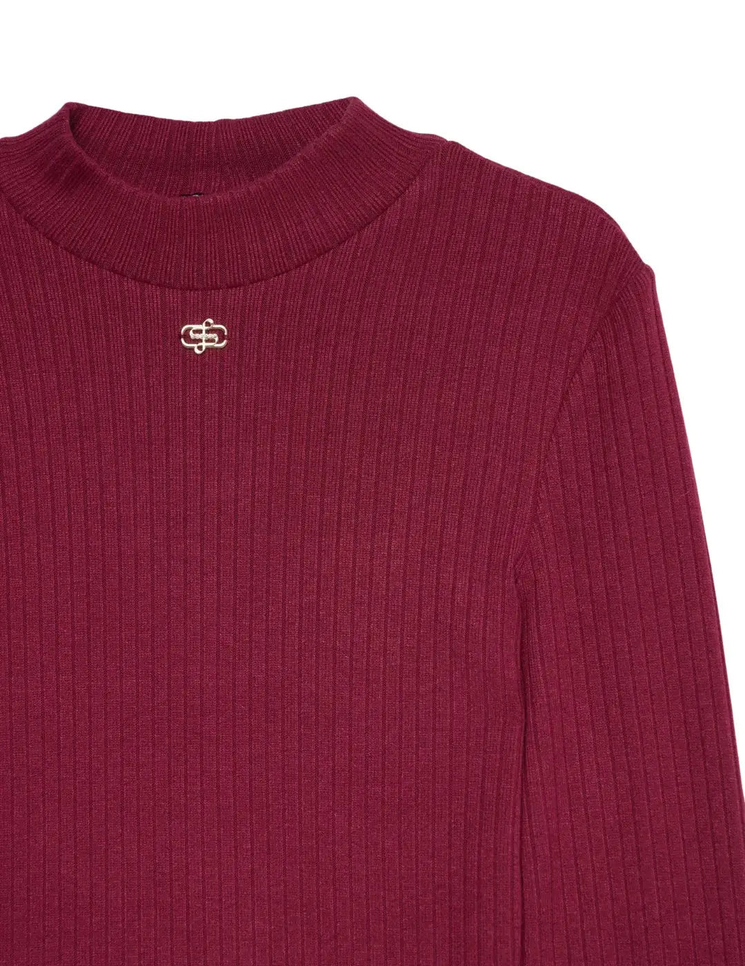 Jersey Turtleneck Canalé Salsa Jeans Granate | Bicos de Fío