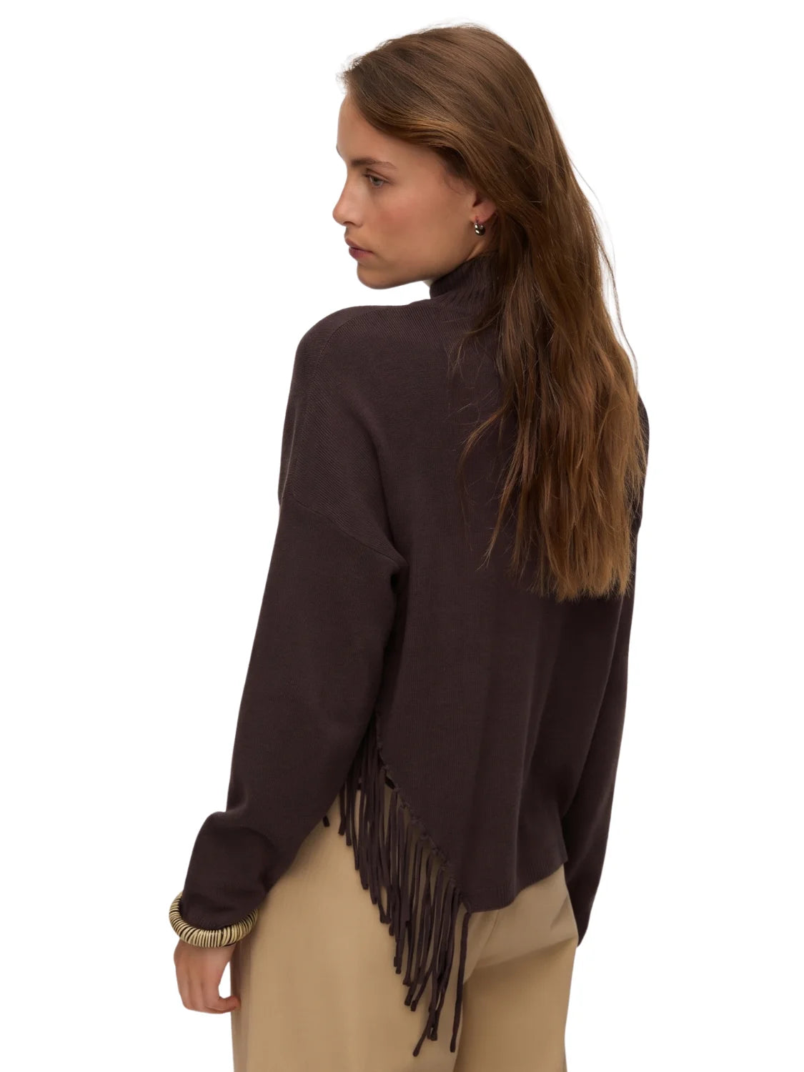 Jersey Vero Moda Magpie Marrón Café | Bicos de Fío
