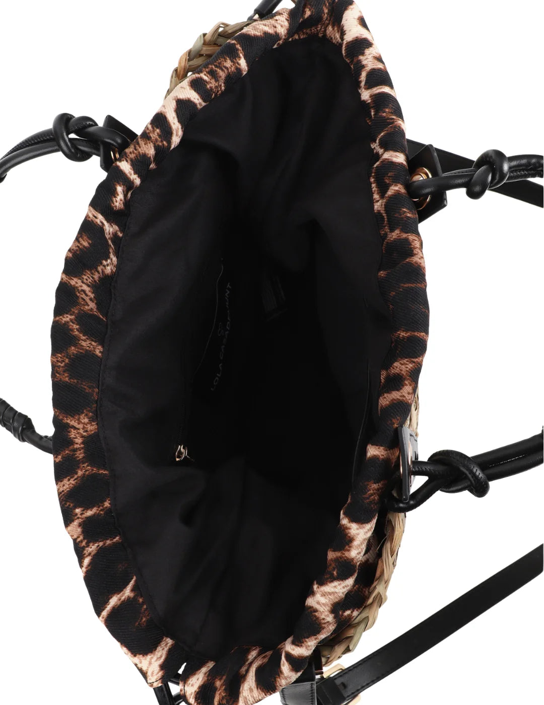 Mini Capazo Lola Casademunt Asa Troquel Beige | Bicos de Fío