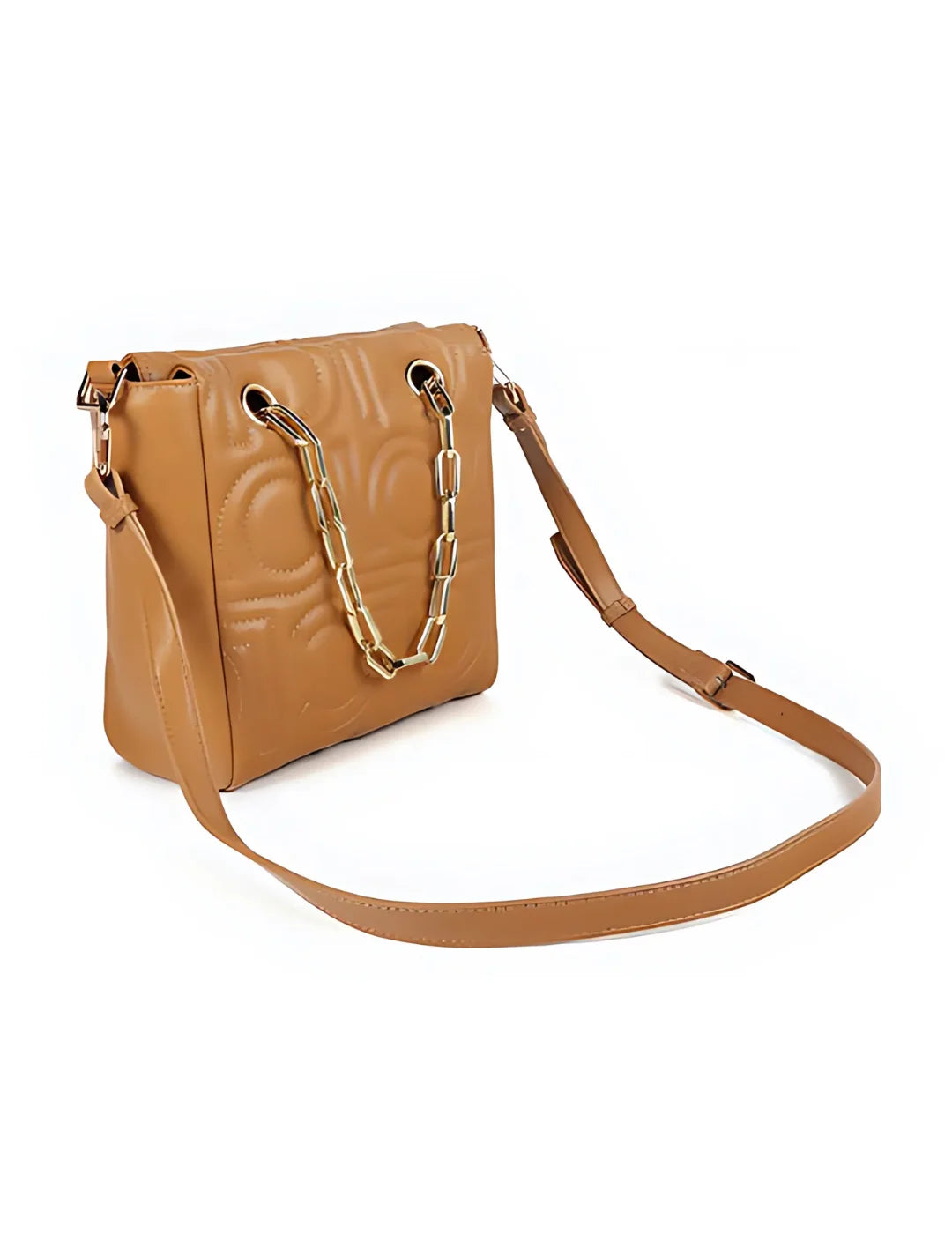 Shopper Lola Casademunt Mix Cadena Camel | Bicos de Fío