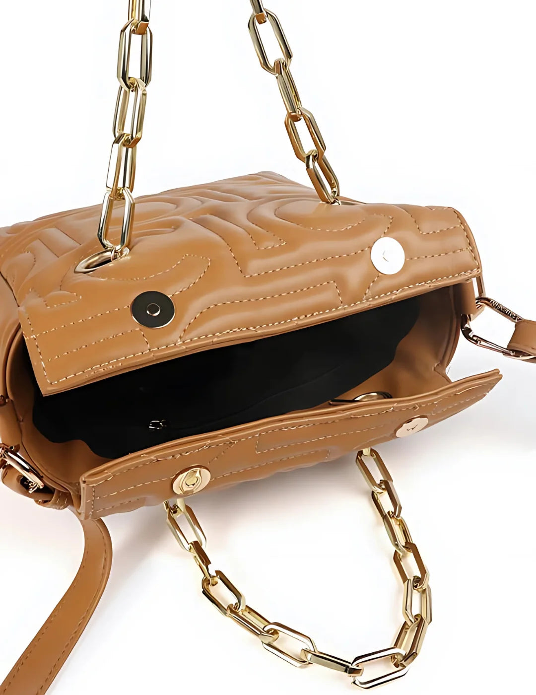 Shopper Lola Casademunt Mix Cadena Camel | Bicos de Fío