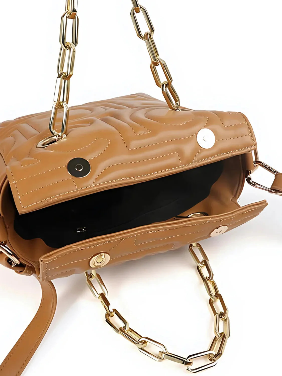 Shopper Lola Casademunt Mix Cadena Camel | Bicos de Fío