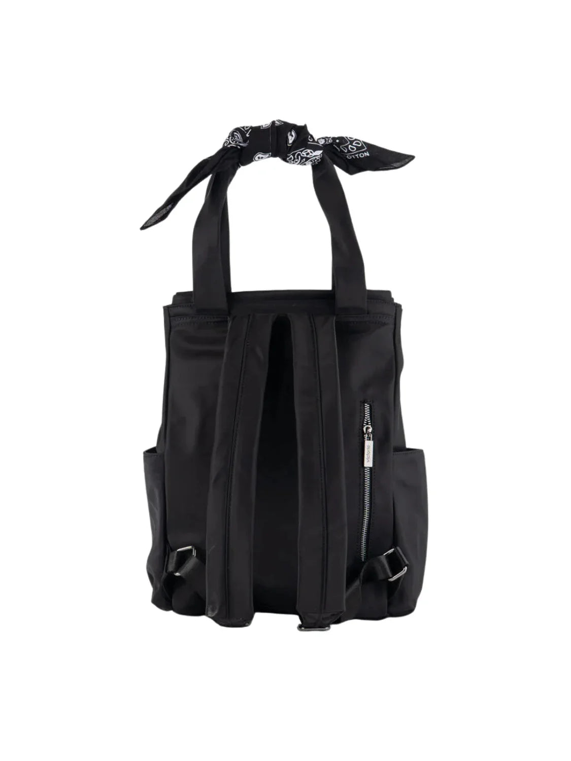 Mochila Nylon Bandana Victoria Negro | Bicos de Fío