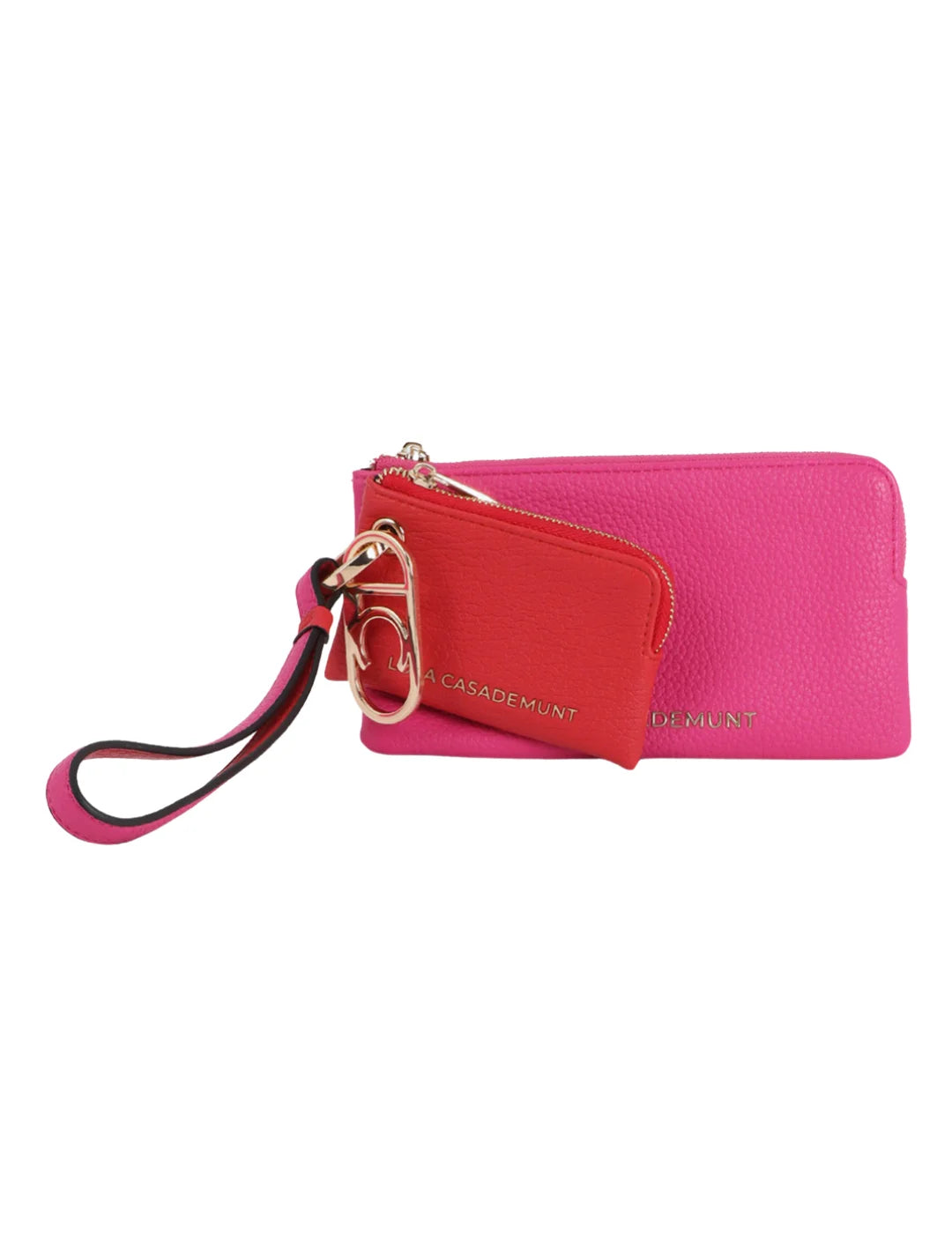 Cartera Monedero Lola Casademunt Fucsia-Rojo | Bicos de Fío