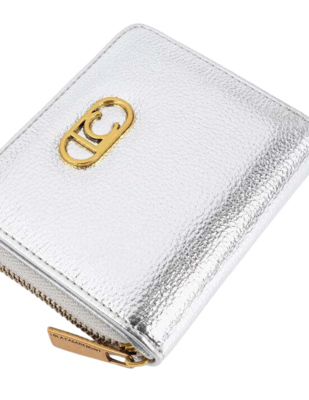 Monedero Metalizado Lola Casademunt Plata | Bicos de Fío