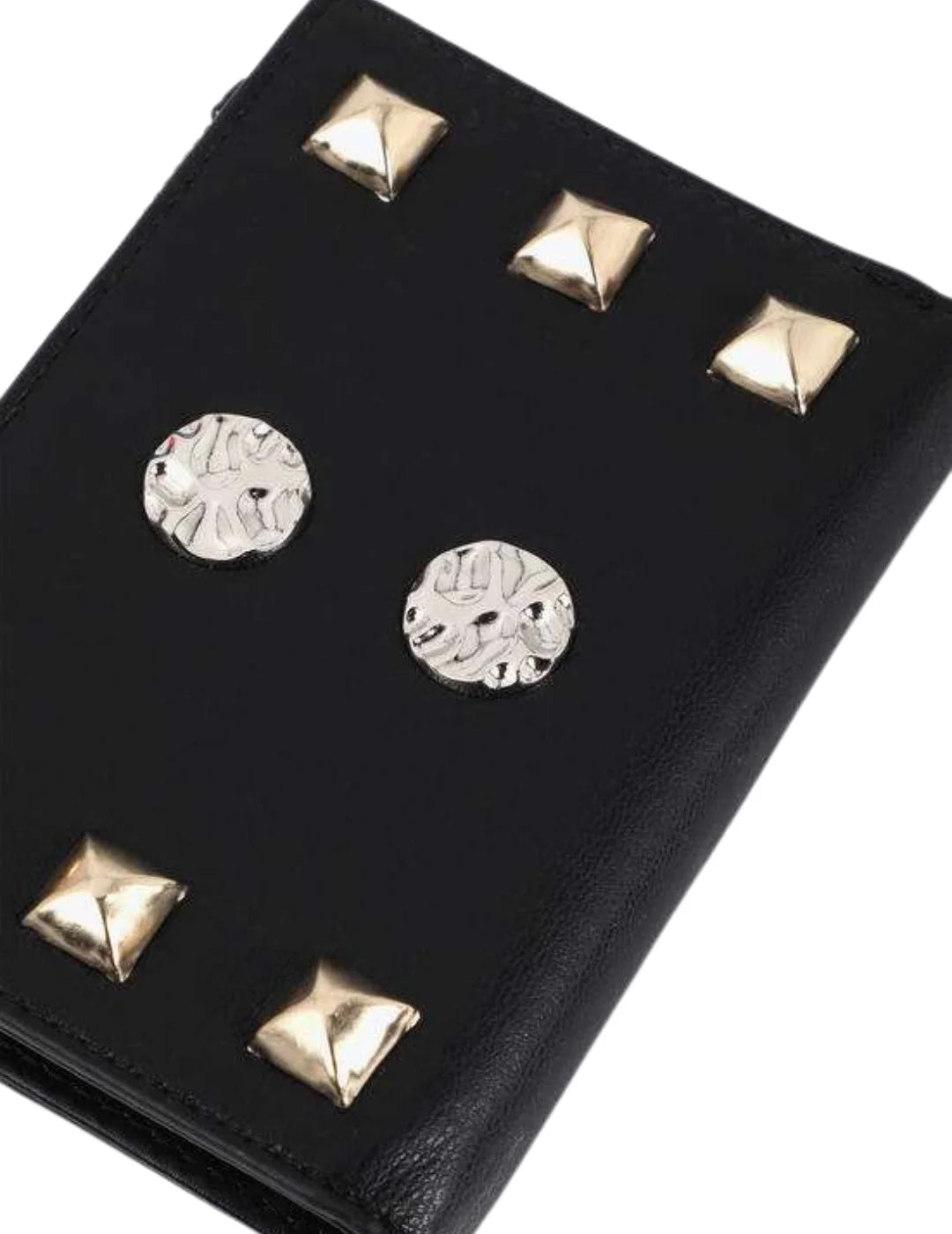 Monedero Tachas Doradas Lola Casademunt Negro | Bicos de Fío