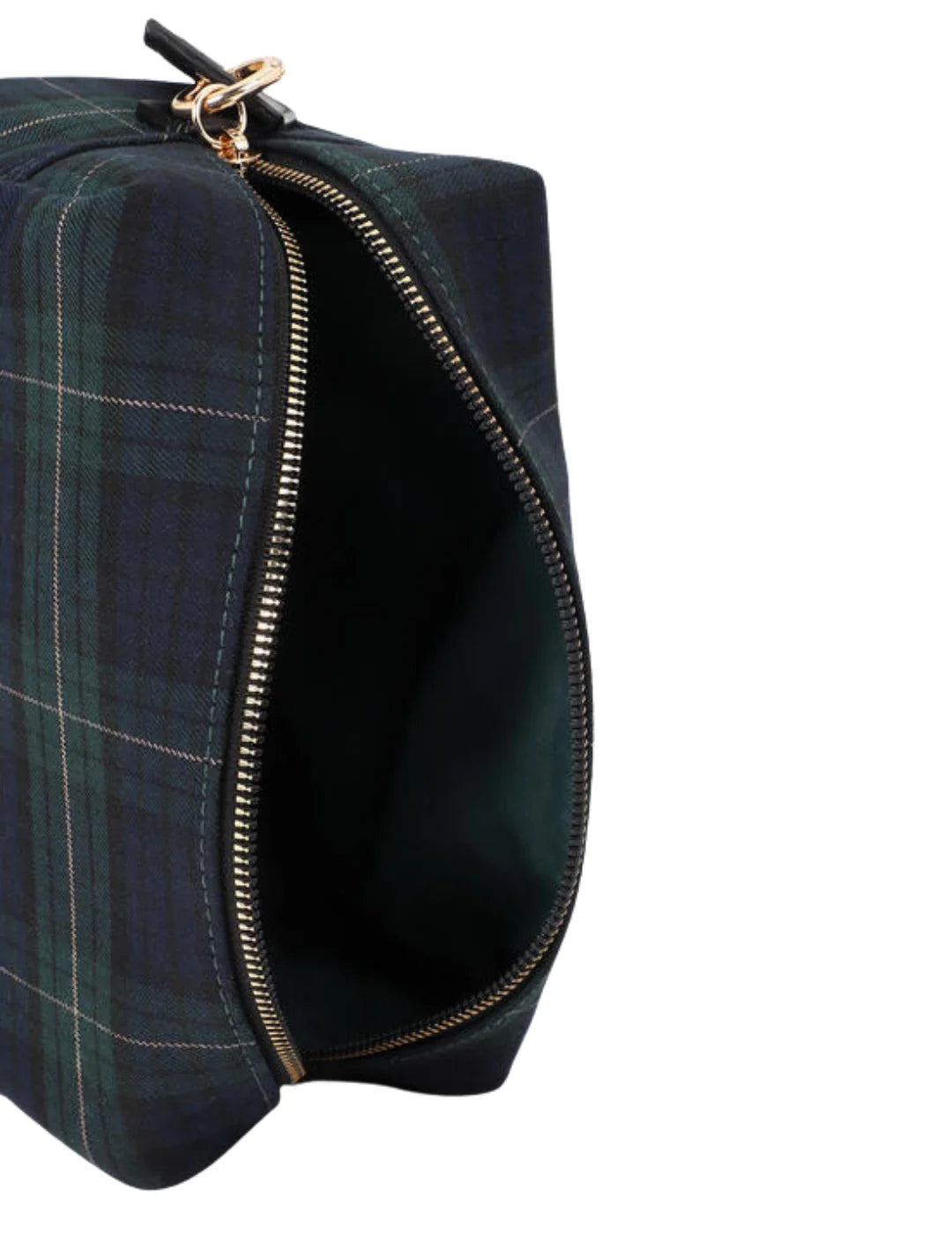 Neceser Tartán Parche Lola Casademunt Verde-Azul | Bicos de Fío