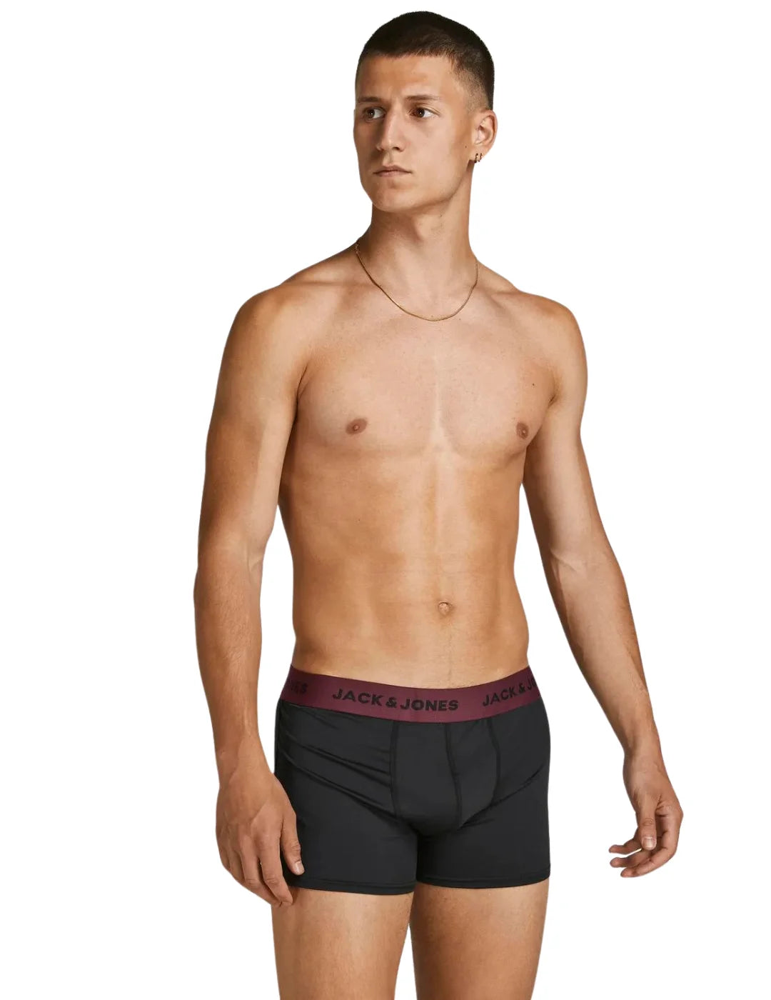 Pack 3 Boxer Jack&Jones Flower Negro | Bicos de Fío