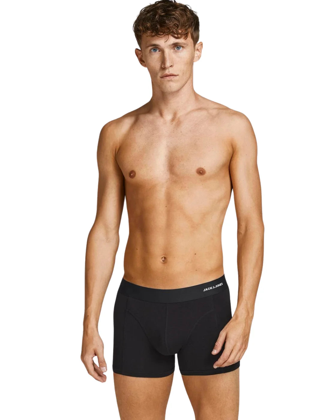 Pack 3 Boxer Jack&Jones Basic Bamboo Negro | Bicos de Fío