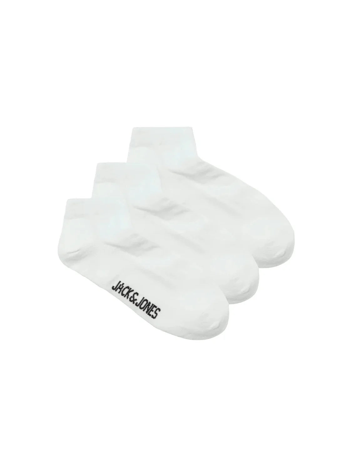Pack 3 Calcetines Tobilleros Jack&Jones Louis Blanco | Bicos de Fío