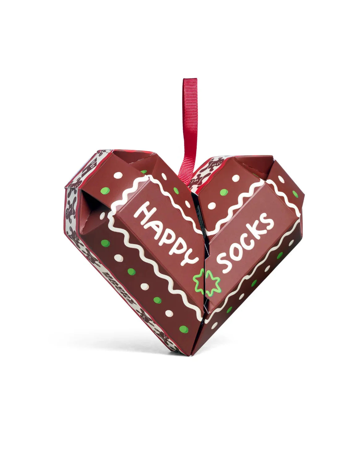 Pack 2 Calcetines Happy Socks Gingerbread Heart | Bicos de Fío