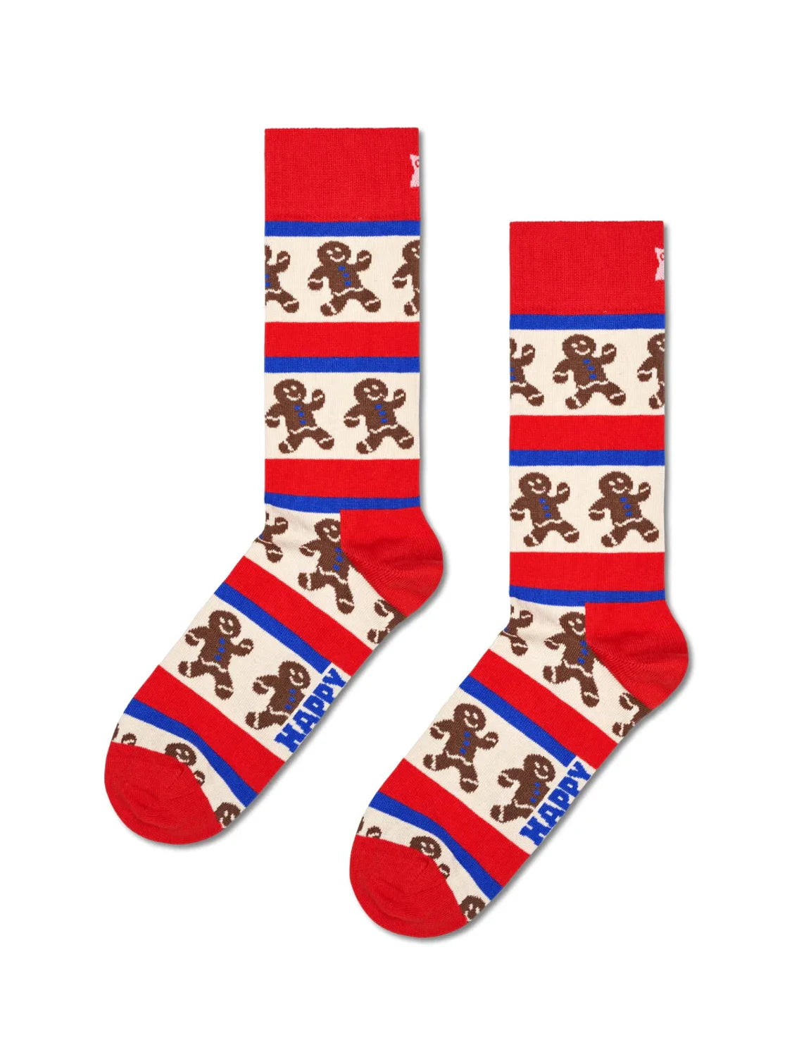 Pack 2 Calcetines Happy Socks Gingerbread Heart | Bicos de Fío