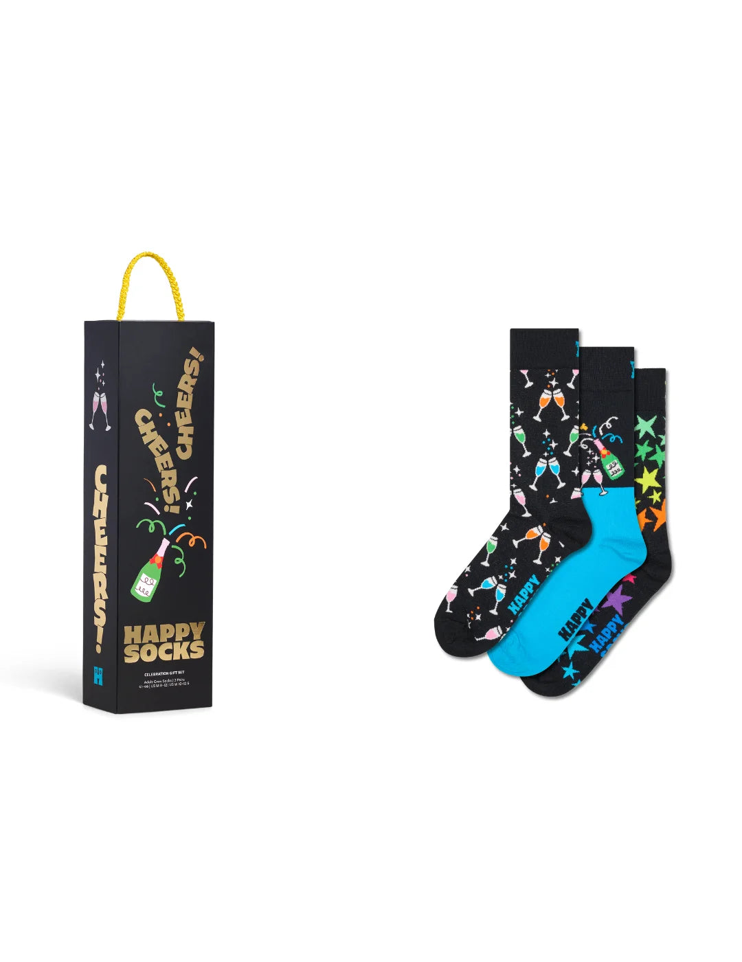 Pack 3 Calcetines Happy Socks Celebrations | Bicos de Fío