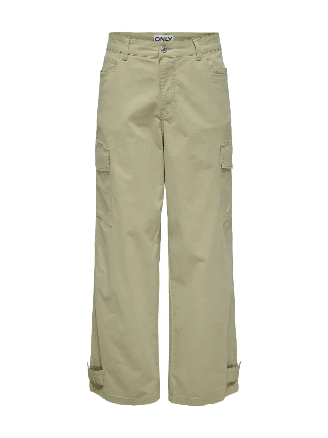 Pantalón Cargo Ancho ONLY Liana Verde | Bicos de Fío