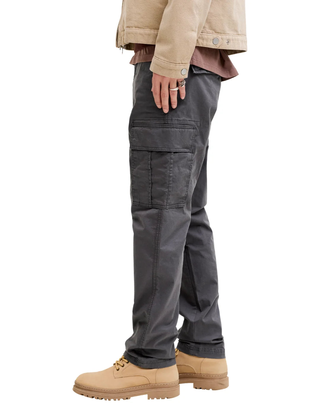 Pantalón Cargo Jack&Jones Kane Frank Asphalt | Bicos de Fío