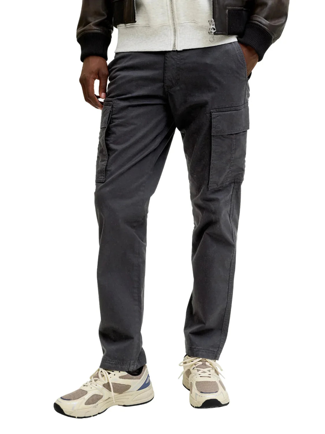 Pantalón Cargo Jack&Jones Kane Frank Negro | Bicos de Fío