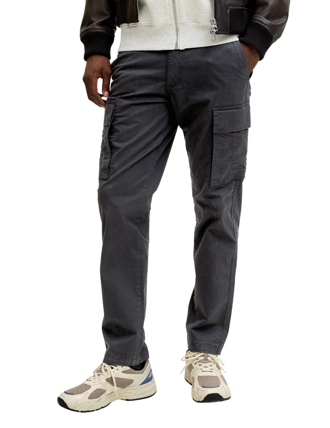 Pantalón Cargo Jack&Jones Kane Frank Negro | Bicos de Fío