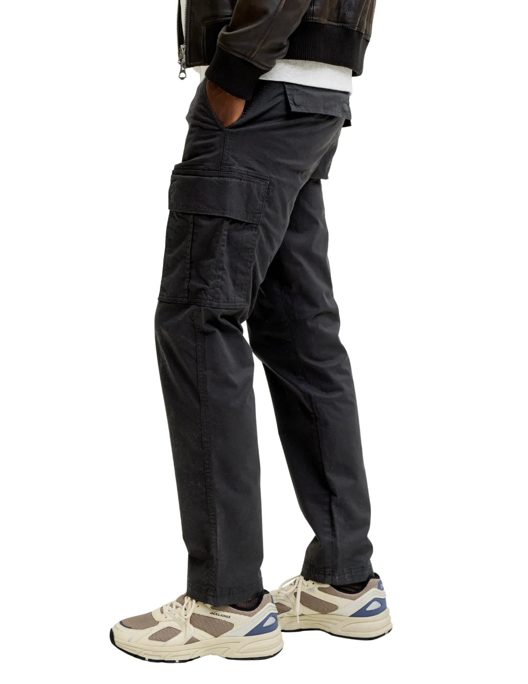 Pantalón Cargo Jack&Jones Kane Frank Negro | Bicos de Fío