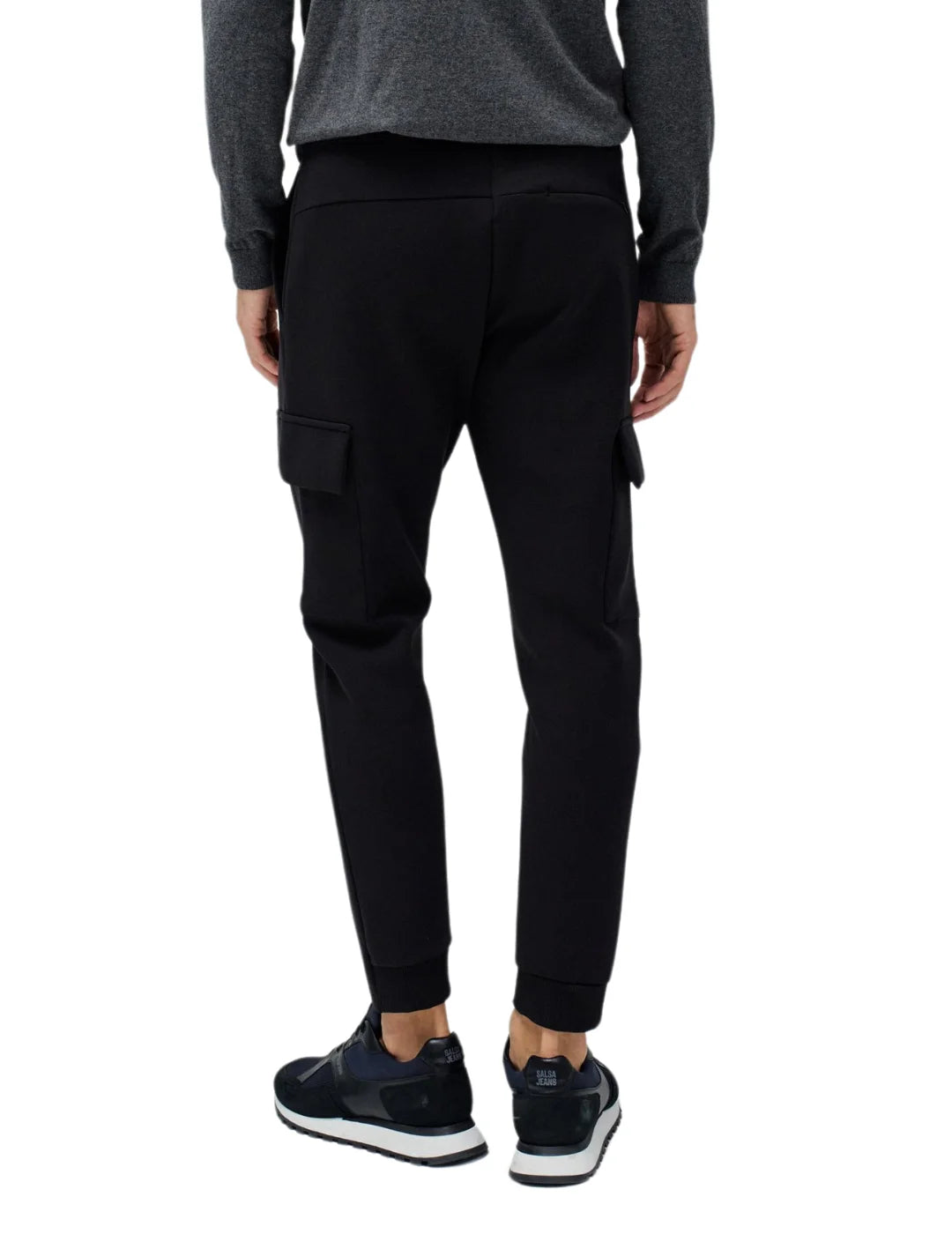 Pantalón Cargo Jogger Elástico Salsa Jeans Negro | Bicos de Fío