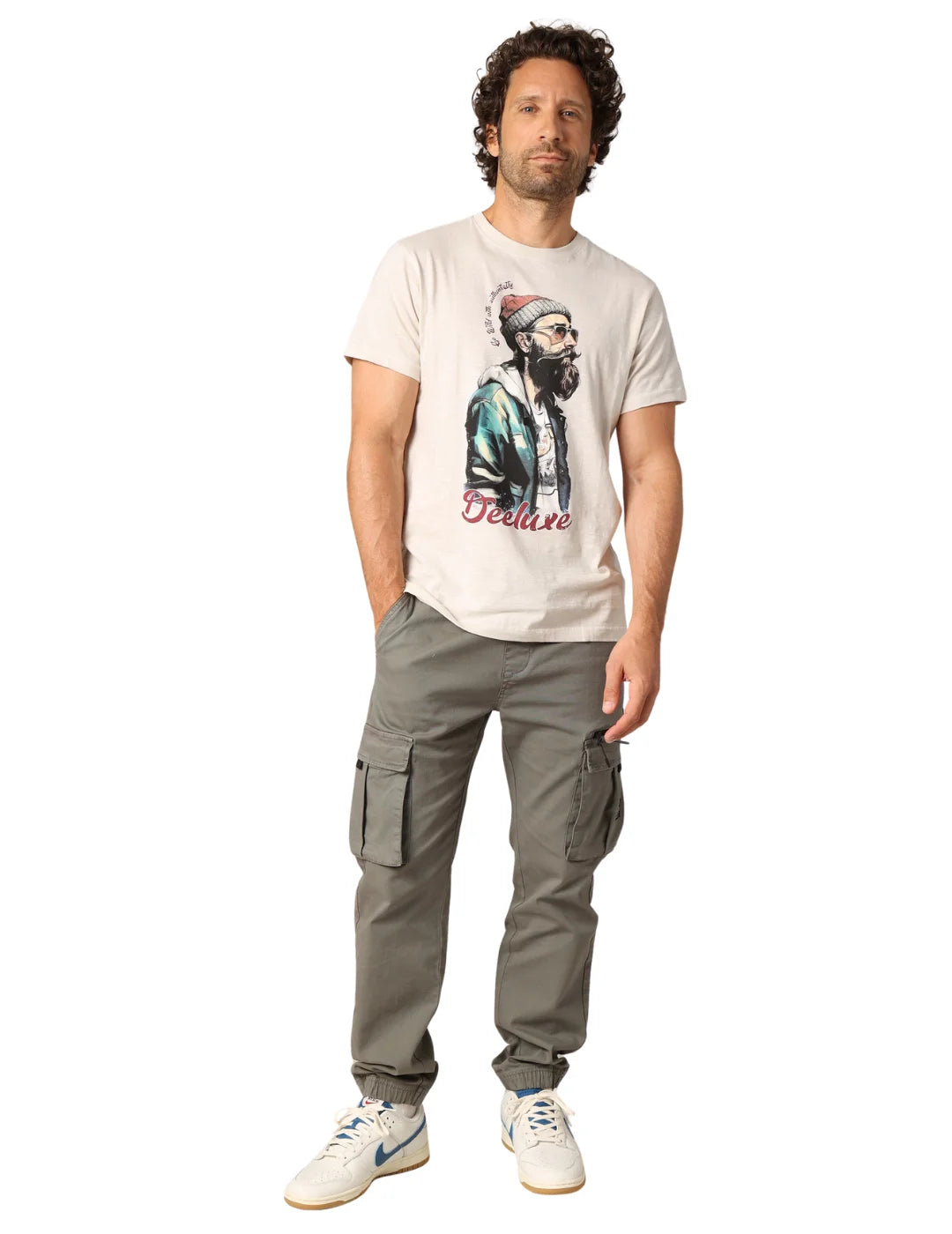 Pantalón Cargo DEELUXE Monroe Verde | Bicos de Fío