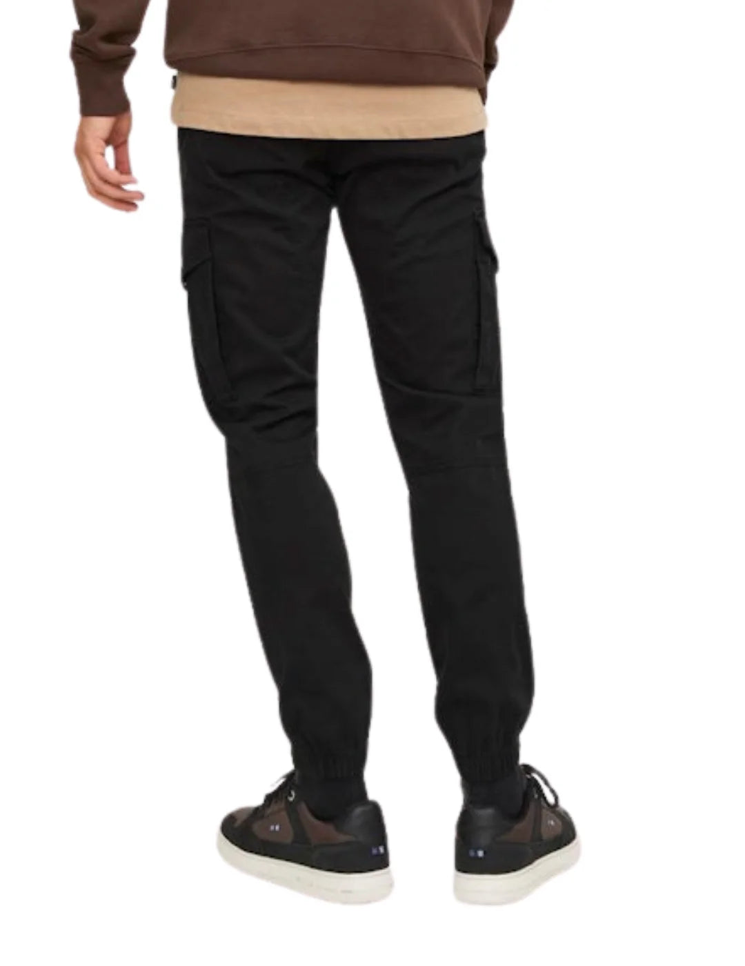 Pantalón Cargo Puño Jack&Jones Paul Negro | Bicos de Fío