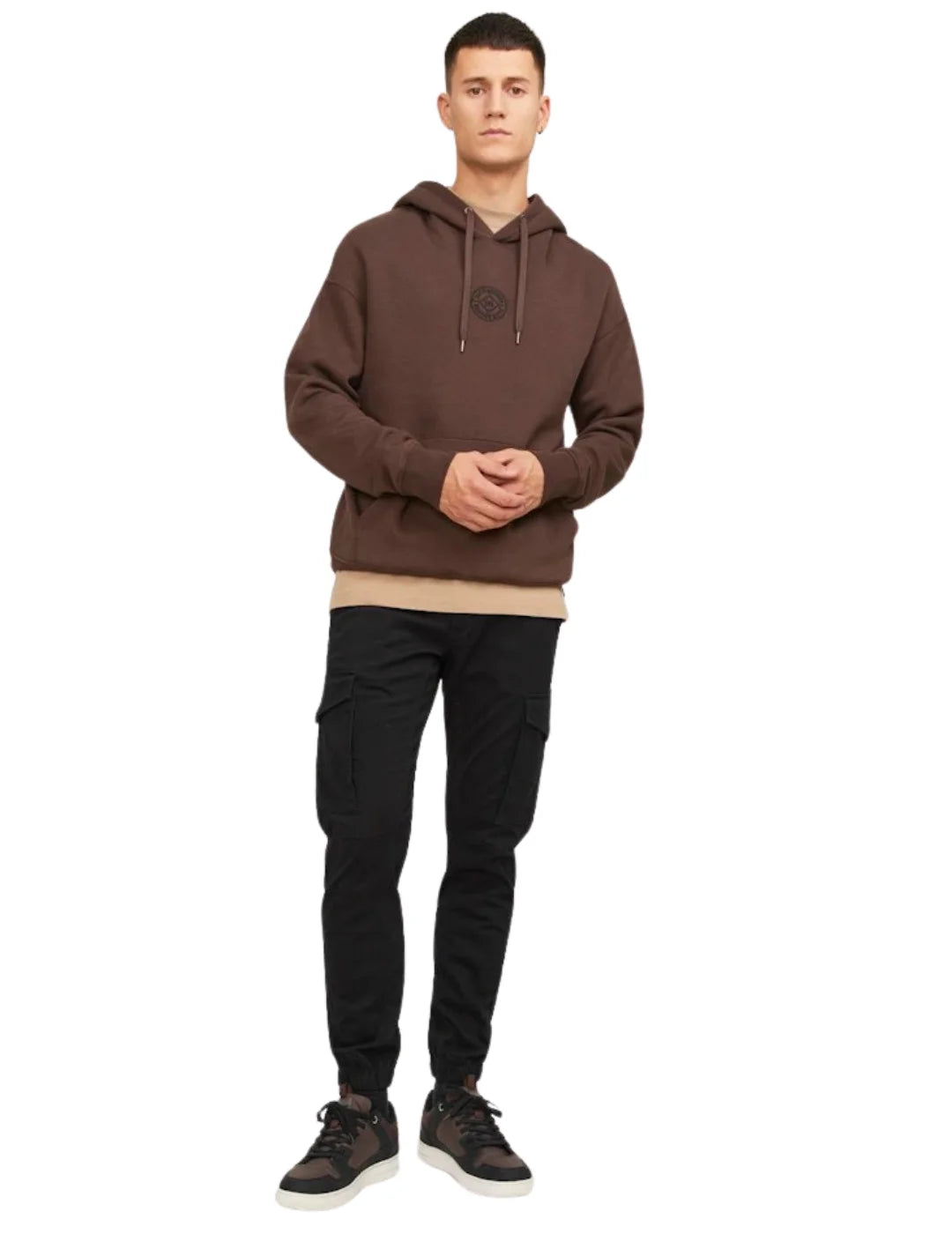 Pantalón Cargo Puño Jack&Jones Paul Negro | Bicos de Fío