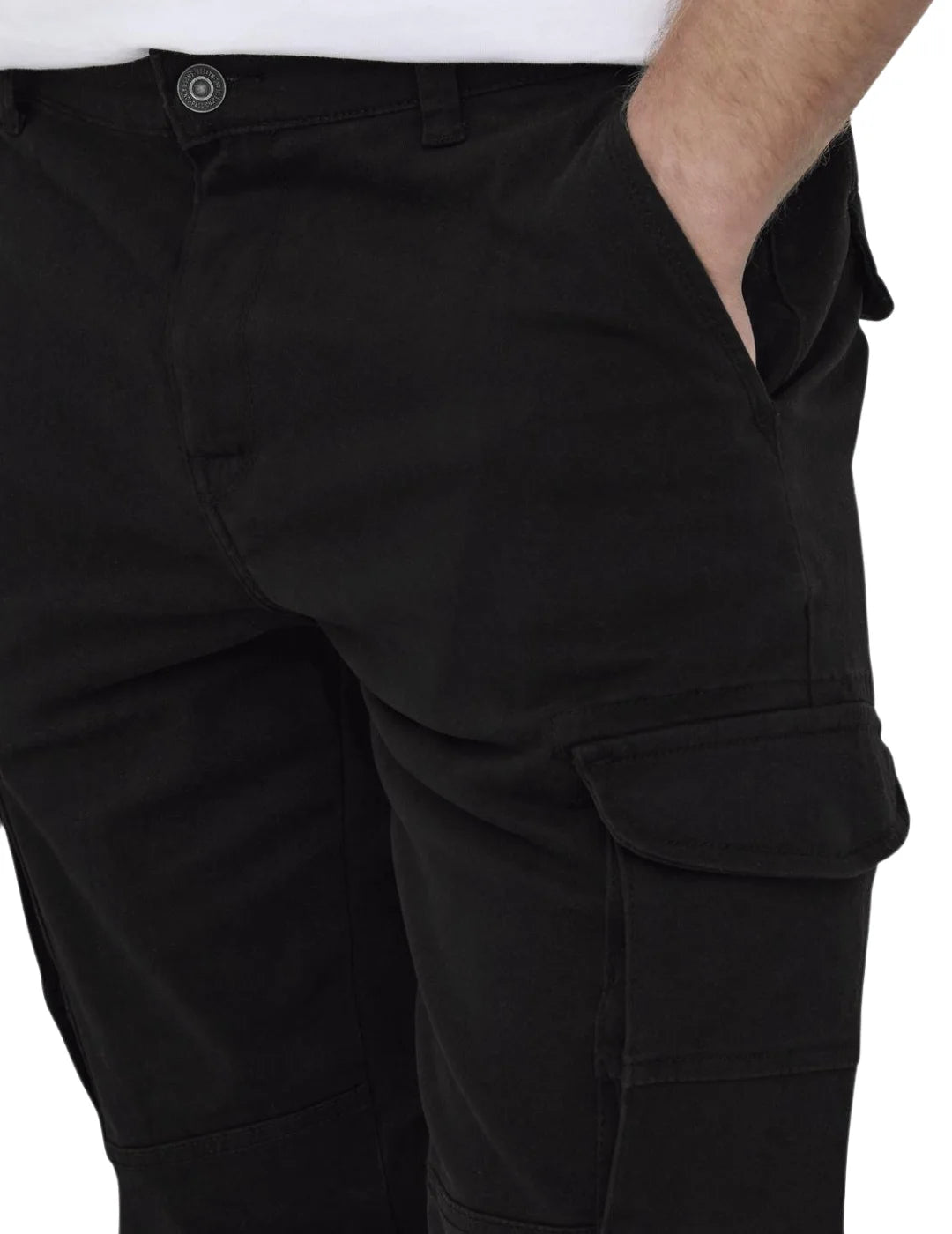 Pantalón Cargo ONLY & SONS Carter Negro | Bicos de Fío