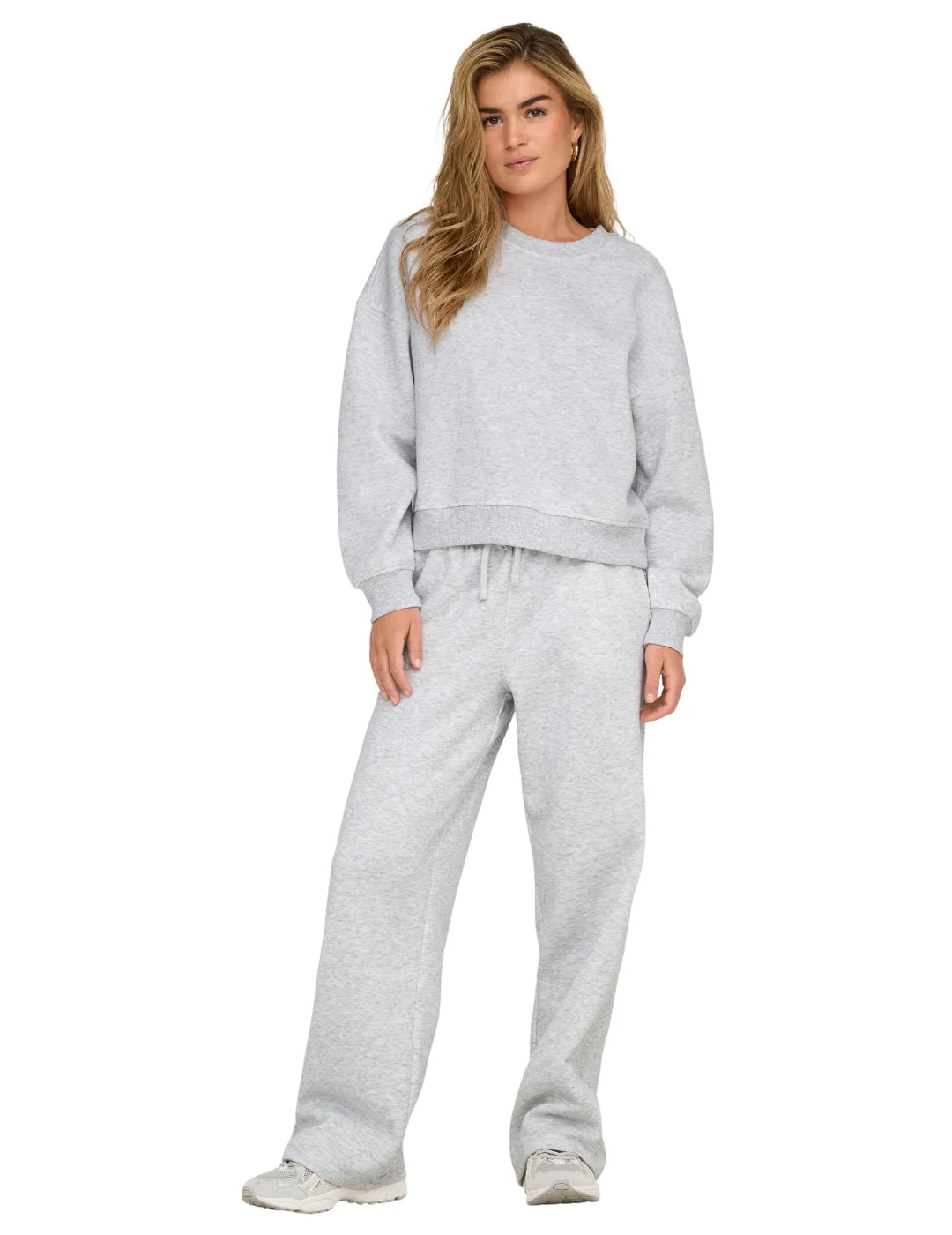 Pantalón Chándal Straight ONLY Best Gris | Bicos de Fío