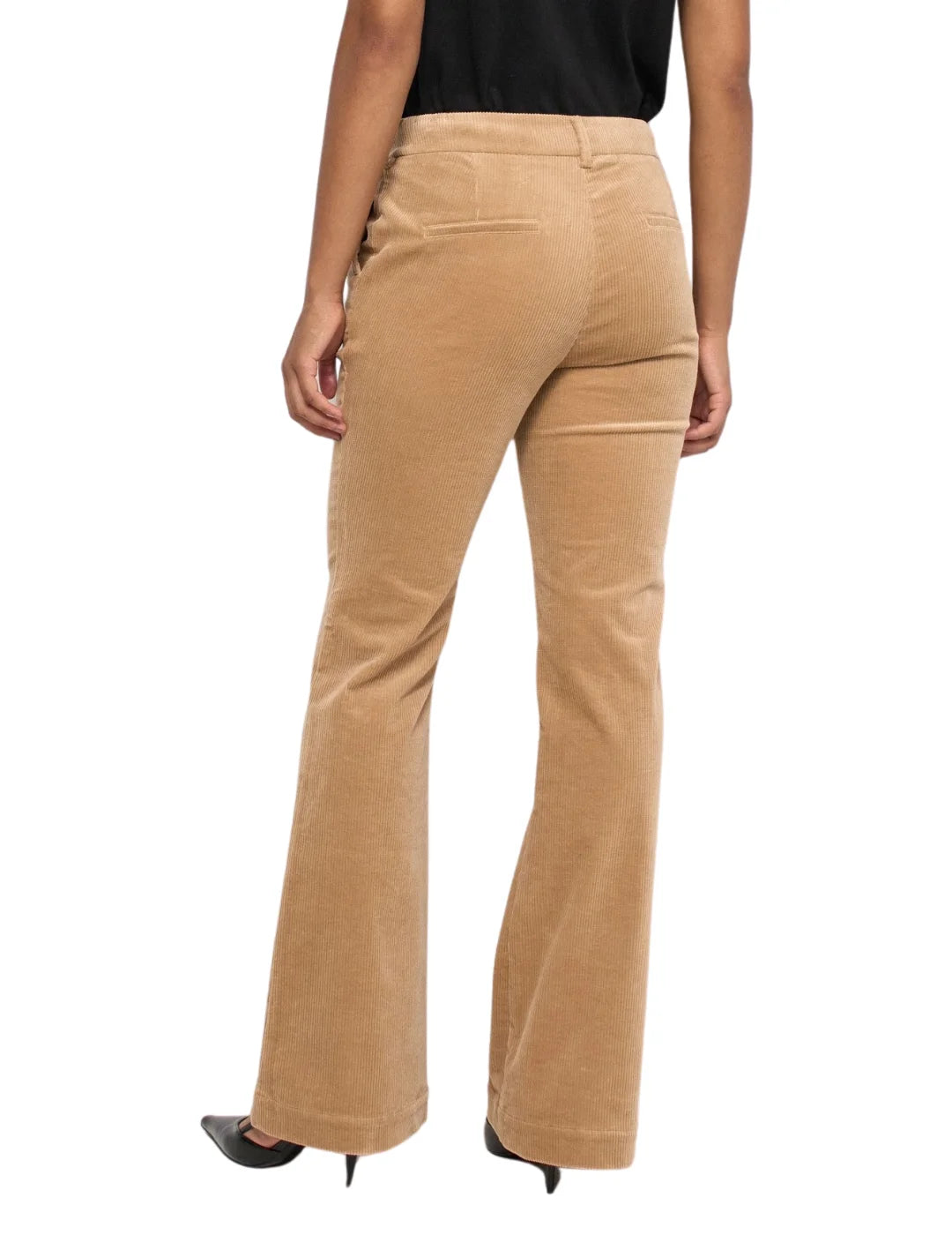 Pantalón Chino Flare Salsa Jeans Pana Marrón | Bicos de Fío