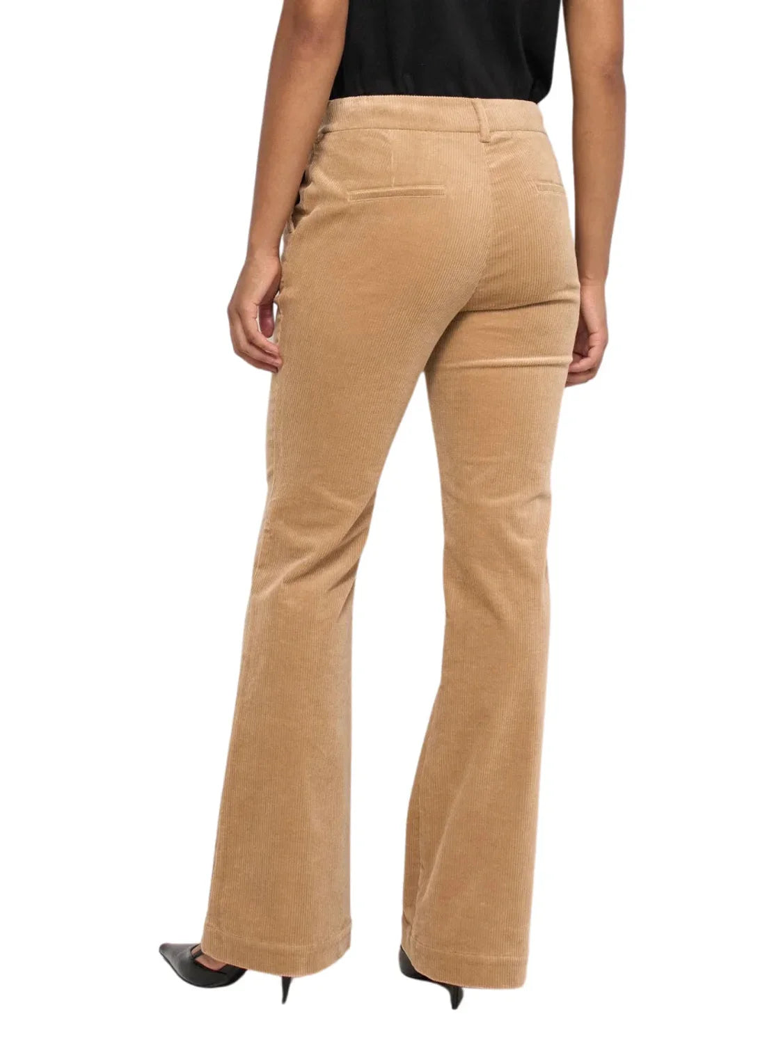 Pantalón Chino Flare Salsa Jeans Pana Marrón | Bicos de Fío