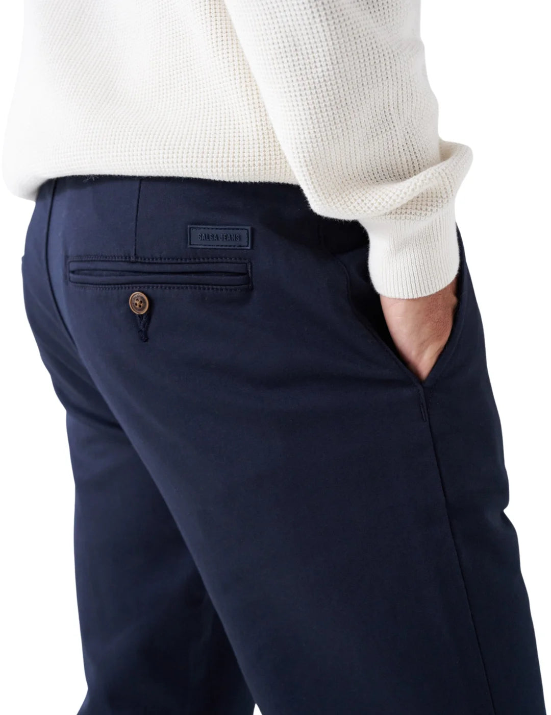 Pantalón Chino Slim Salsa Jeans S-Activ Azul Marino | Bicos de Fío