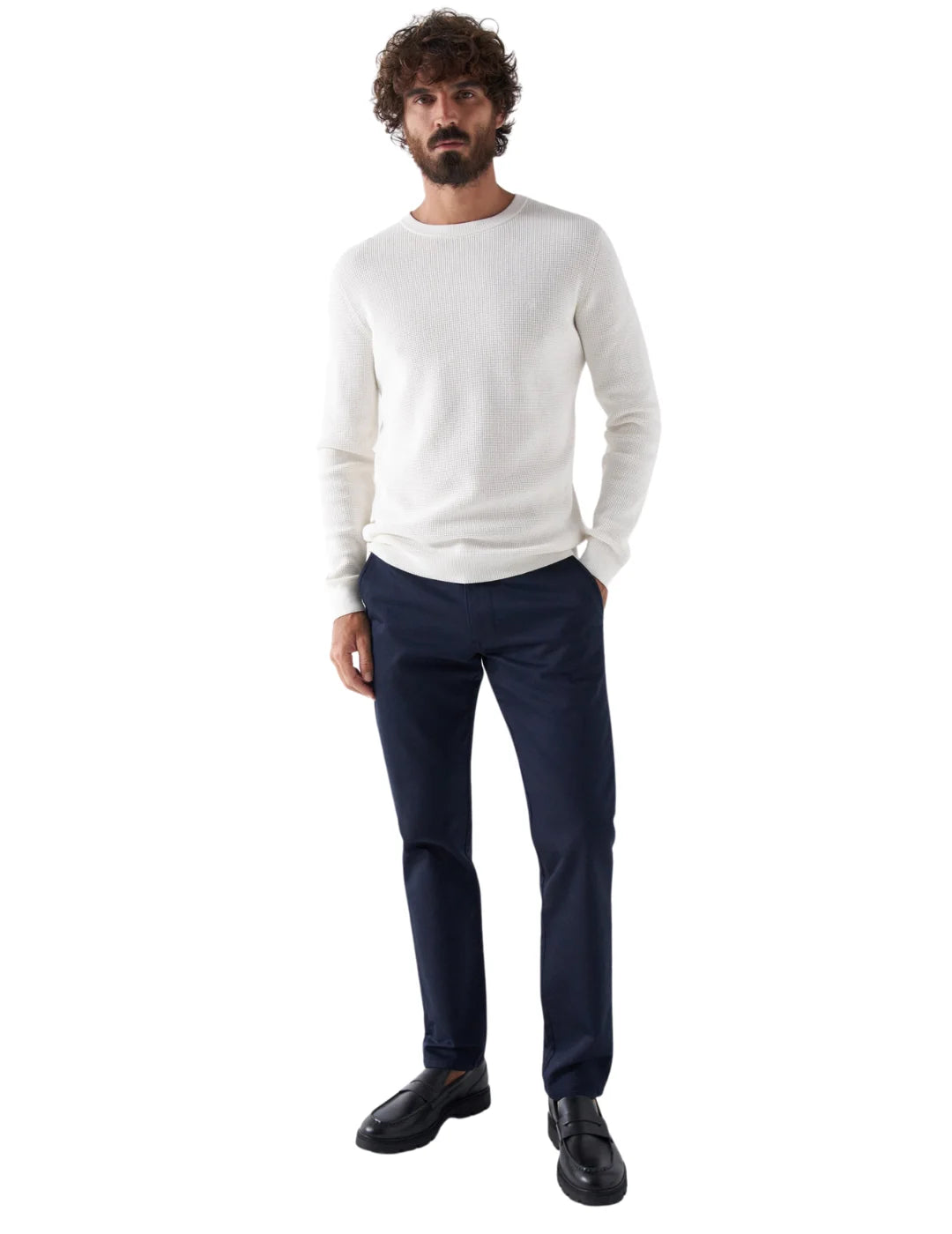 Pantalón Chino Slim Salsa Jeans S-Activ Azul Marino | Bicos de Fío