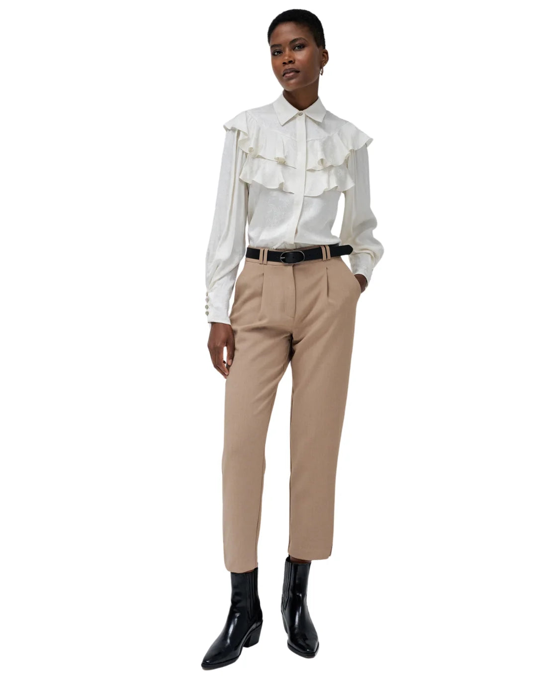 Pantalón Chino Slim Salsa Jeans Tela Beige | Bicos de Fío