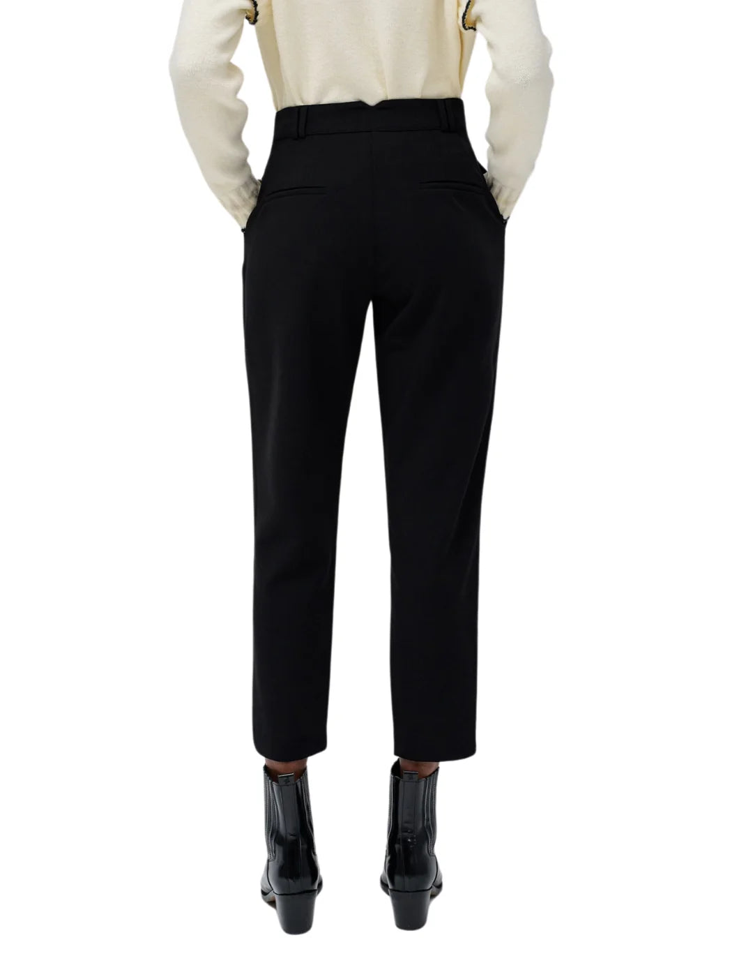Pantalón Chino Slim Salsa Jeans Tela Negro | Bicos de Fío