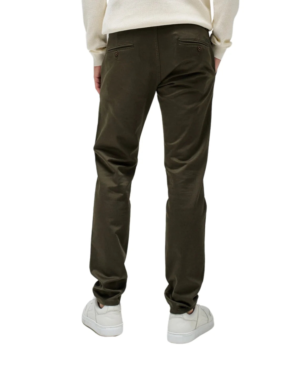 Pantalón Chino Slim Salsa Jeans S-Activ Verde | Bicos de Fío