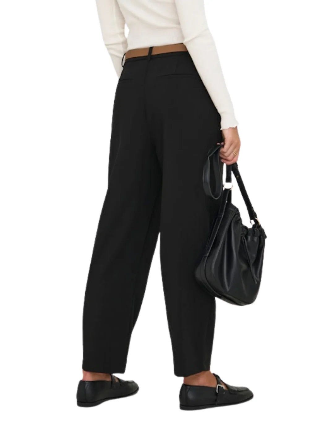 Pantalón Barrel ONLY Adi Negro | Bicos de Fío