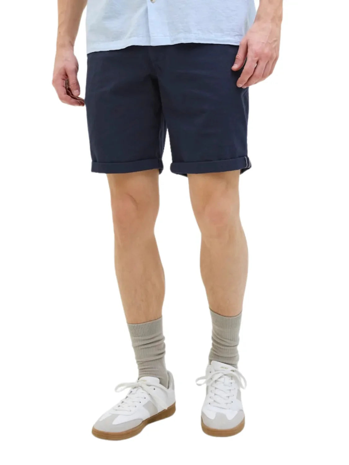 Pantalón Corto Chino Jack&Jones Fury Azul Marino | Bicos de Fío