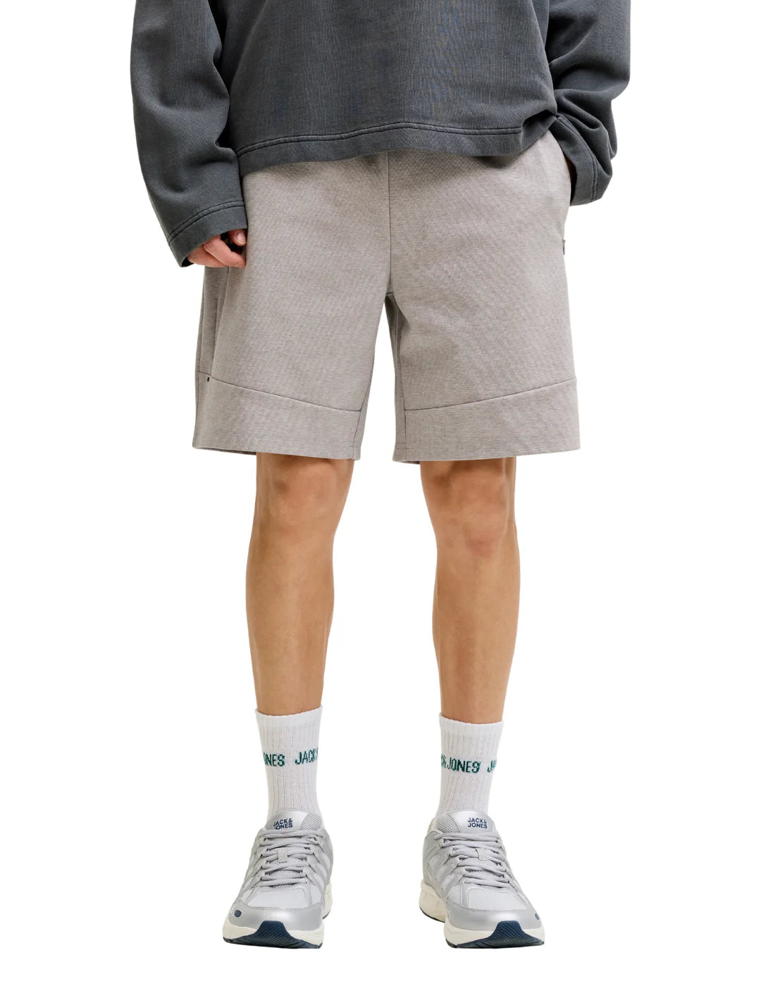 Shorts Deportivos Jack&Jones Gordon Base Gris | Bicos de Fío