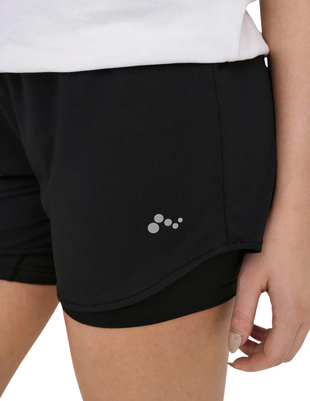 Pantalón Corto ONLY PLAY Mila Negro - Bicos de Fío