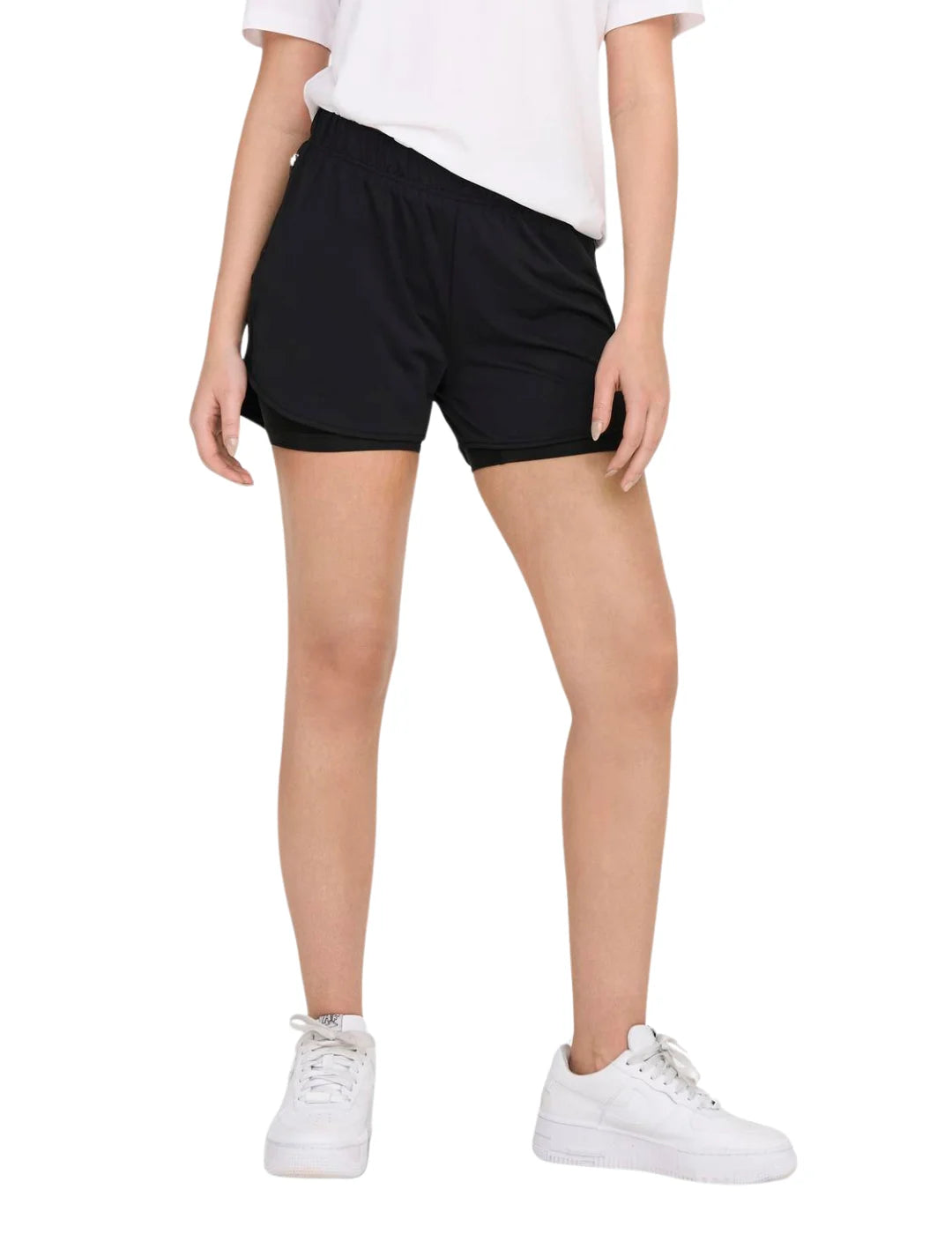 Pantalón Corto ONLY PLAY Mila Negro - Bicos de Fío