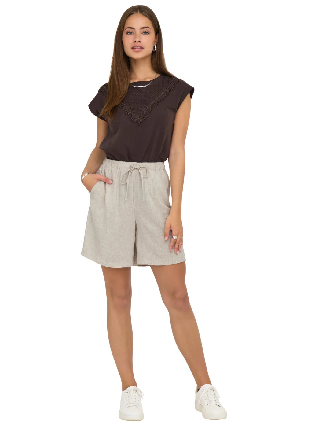 Bermuda ONLY Siesta Beige | Bicos de Fío