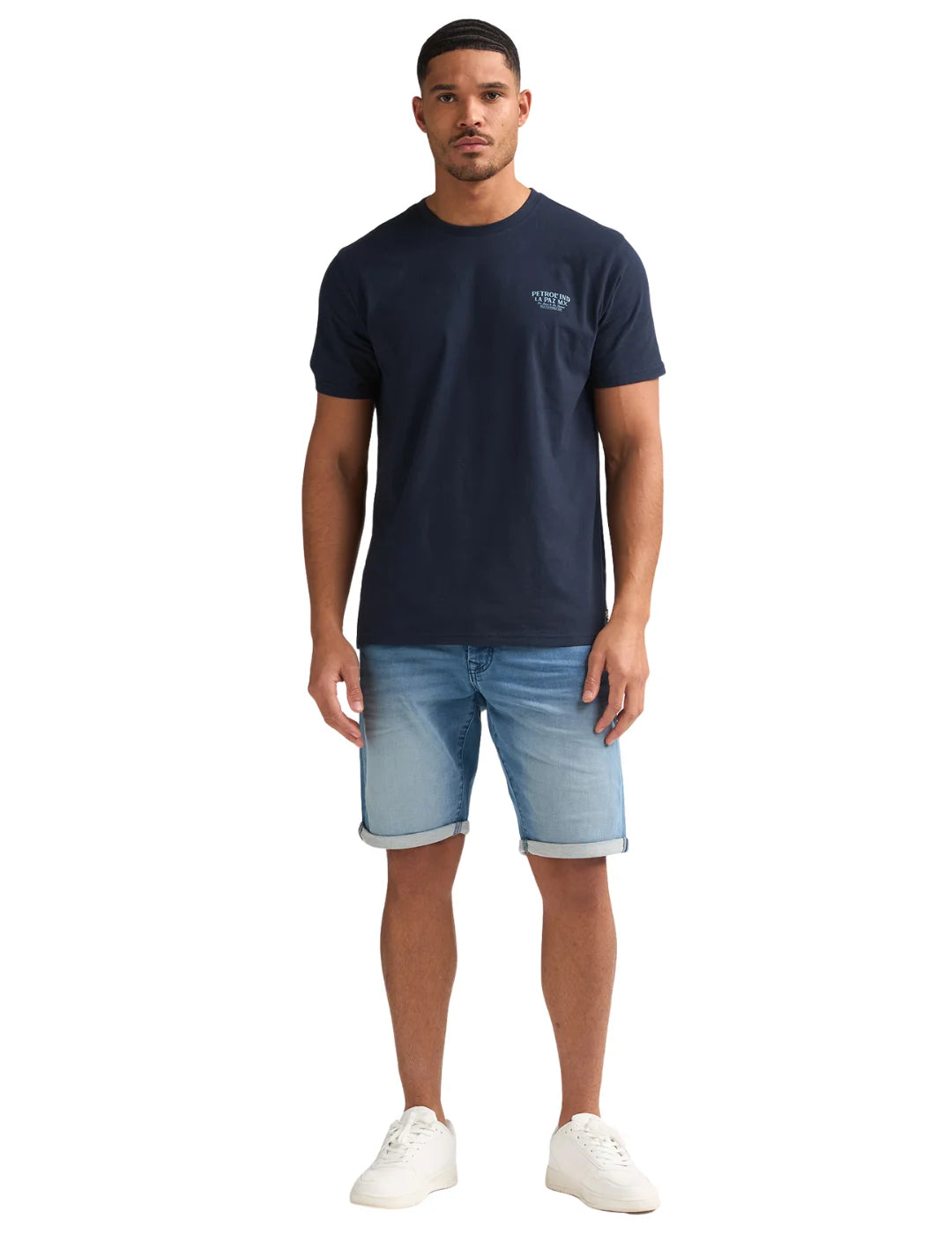 Pantalón Corto Petrol Industries Jackson Medium Indigo | Bicos de Fío