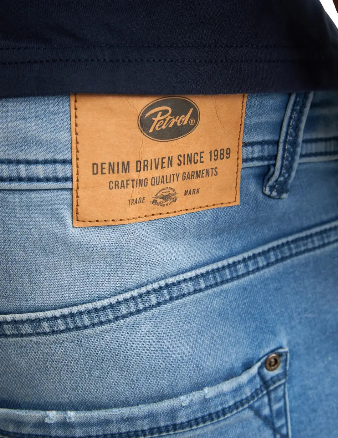 Pantalón Corto Petrol Industries Jackson Medium Indigo | Bicos de Fío