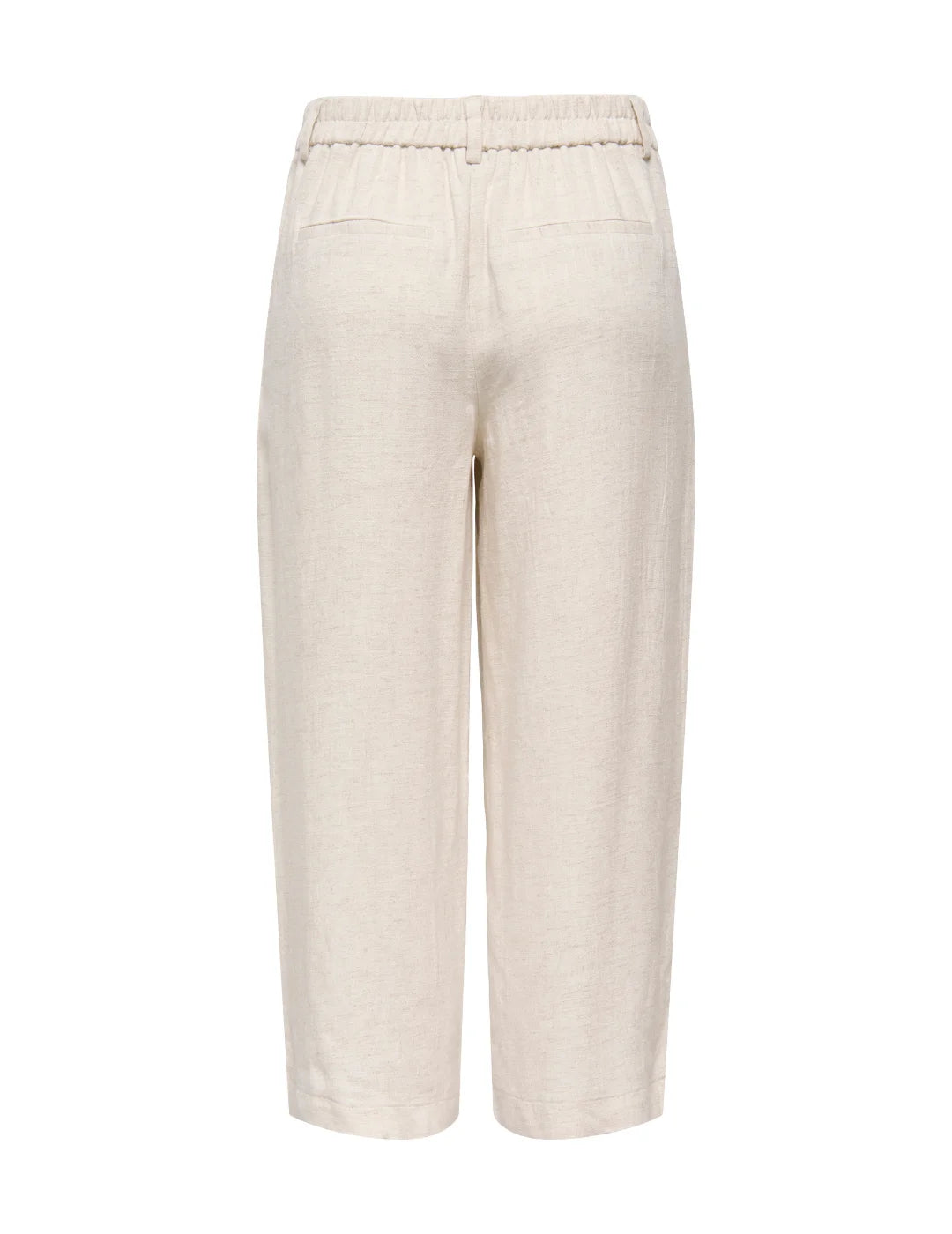 Pantalón Culot Lino ONLY Siesta Crudo | Bicos de Fío